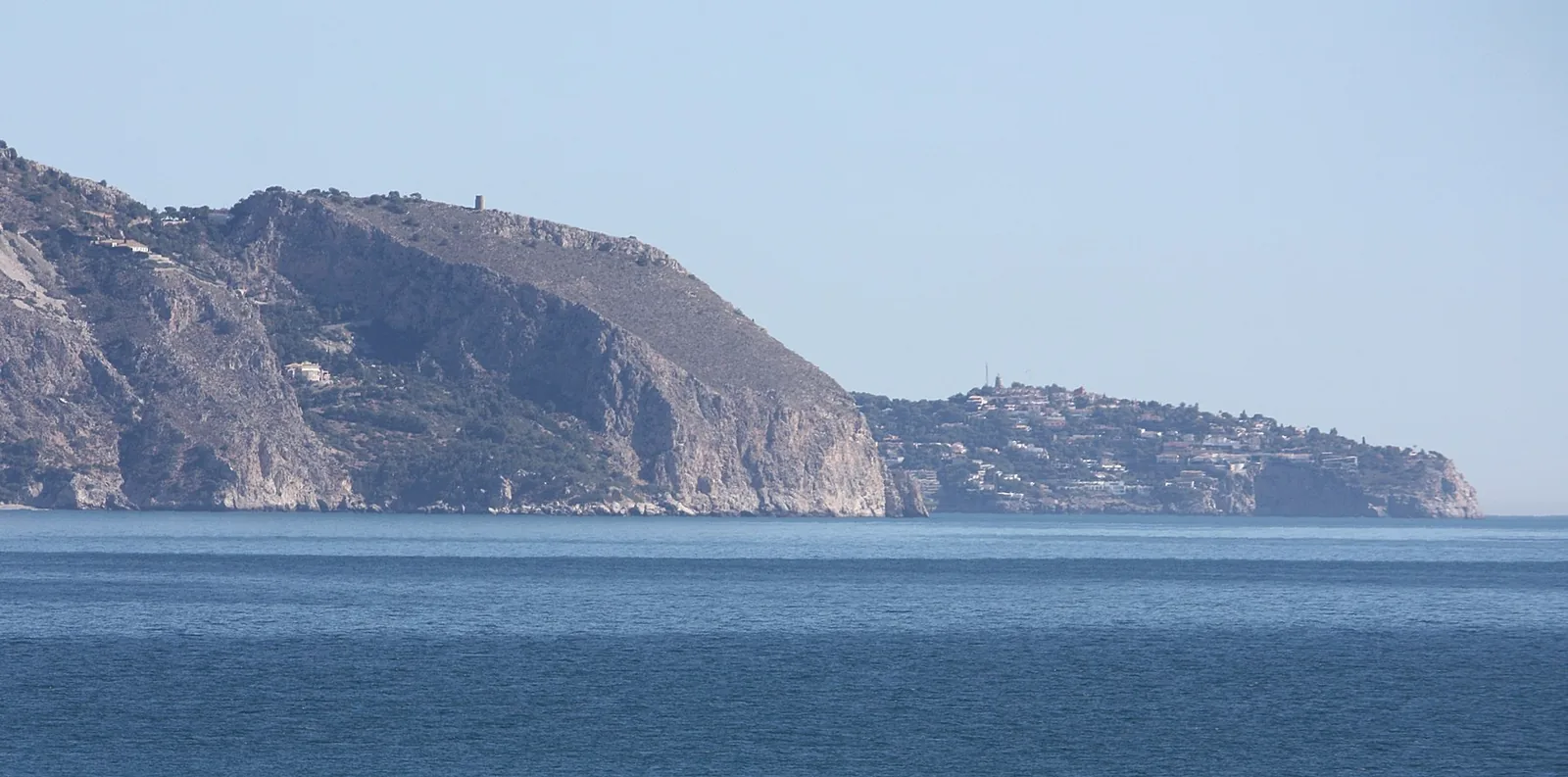Nerja coastline seen from the Balcón de Europa